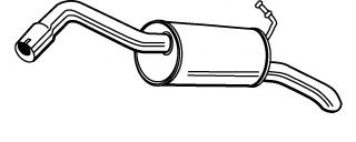 FONOS 619657 Глушитель выхлопных газов конечный 