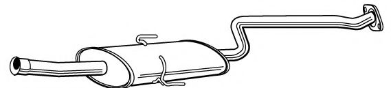 FONOS 620029 Средний глушитель выхлопных газов 