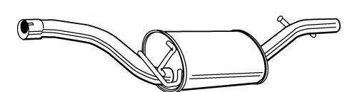 FONOS 619851 Глушитель выхлопных газов конечный 