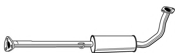 FONOS 620864 Средний глушитель выхлопных газов 