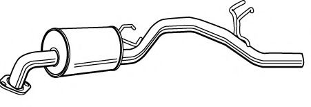 FONOS 620866 Глушитель выхлопных газов конечный 