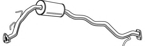 FONOS 620920 Средний глушитель выхлопных газов 