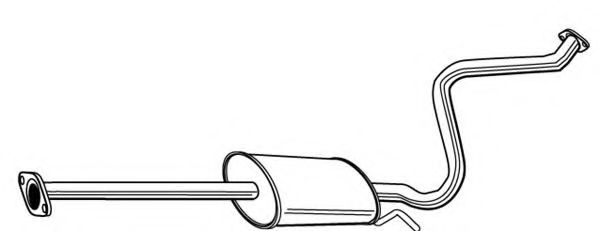 FONOS 620031 Средний глушитель выхлопных газов 