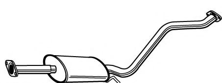 FONOS 620045 Средний глушитель выхлопных газов 