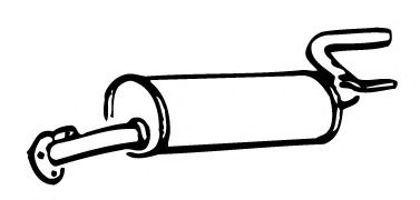 FONOS 70896 Глушитель выхлопных газов конечный 