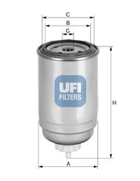 UFI 24.333.00 Топливный фильтр для BMW 5 (Бмв 5) UFI 24.333.00 Топливный фильтр для BMW 5 (Бмв 5)