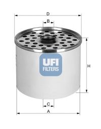 UFI 24.360.00 Топливный фильтр для RENAULT (Рено) UFI 24.360.00 Топливный фильтр для RENAULT (Рено)