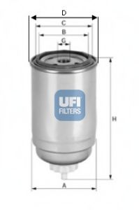 UFI 24.399.00 Топливный фильтр для IVECO EUROTECH MH (Ивеко Эуротэч мх) UFI 24.399.00 Топливный фильтр для IVECO EUROTECH MH (Ивеко Эуротэч мх)