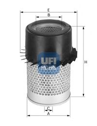 UFI 27.282.00 Воздушный фильтр для MITSUBISHI COLT/RODEO (Митсубиши/митсубиси Cолт/родэо) UFI 27.282.00 Воздушный фильтр для MITSUBISHI COLT/RODEO (Митсубиши/митсубиси Cолт/родэо)