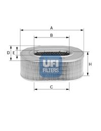 UFI 27.648.00 Воздушный фильтр для HYUNDAI I800 (Хендай И800) UFI 27.648.00 Воздушный фильтр для HYUNDAI I800 (Хендай И800)
