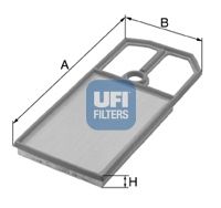 UFI 30.124.00 Воздушный фильтр для VOLKSWAGEN POLO (Фольксваген Поло) UFI 30.124.00 Воздушный фильтр для VOLKSWAGEN POLO (Фольксваген Поло)
