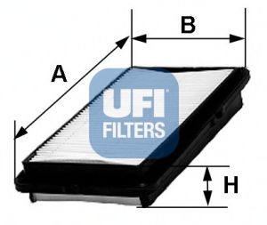 UFI 30.256.00 Воздушный фильтр для HONDA PRELUDE III (Хонда Прэлудэ 3) UFI 30.256.00 Воздушный фильтр для HONDA PRELUDE III (Хонда Прэлудэ 3)