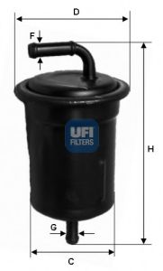 UFI 31.521.00 Топливный фильтр для MAZDA EUNOS 500 (Мазда Эунос 500) UFI 31.521.00 Топливный фильтр для MAZDA EUNOS 500 (Мазда Эунос 500)