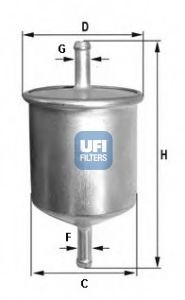 UFI 31.529.00 Топливный фильтр для NISSAN (Ниссан) UFI 31.529.00 Топливный фильтр для NISSAN (Ниссан)