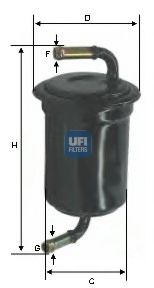 UFI 31.533.00 Топливный фильтр для MAZDA 626 III (Мазда 626 3) UFI 31.533.00 Топливный фильтр для MAZDA 626 III (Мазда 626 3)