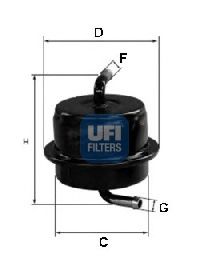 UFI 31.565.00 Топливный фильтр для SUZUKI (Сузуки) UFI 31.565.00 Топливный фильтр для SUZUKI (Сузуки)