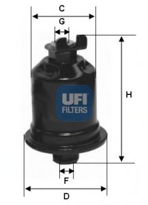 UFI 31.585.00 Топливный фильтр для TOYOTA PASEO (Тойота/тоета Пасэо) UFI 31.585.00 Топливный фильтр для TOYOTA PASEO (Тойота/тоета Пасэо)