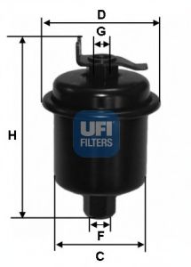 UFI 31.621.00 Топливный фильтр для HONDA SHUTTLE (Хонда Шуттлэ) UFI 31.621.00 Топливный фильтр для HONDA SHUTTLE (Хонда Шуттлэ)
