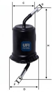 UFI 31.689.00 Топливный фильтр для MAZDA 323 PROTEG V (Мазда 323 протеже 5) UFI 31.689.00 Топливный фильтр для MAZDA 323 PROTEG V (Мазда 323 протеже 5)