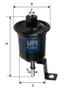 UFI 31.711.00 Топливный фильтр для TOYOTA PICNIC (Тойота/тоета Пикник) UFI 31.711.00 Топливный фильтр для TOYOTA PICNIC (Тойота/тоета Пикник)