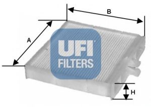 UFI 53.106.00 Фильтр, воздух во внутренном пространстве для RENAULT (Рено) UFI 53.106.00 Фильтр, воздух во внутренном пространстве для RENAULT (Рено)