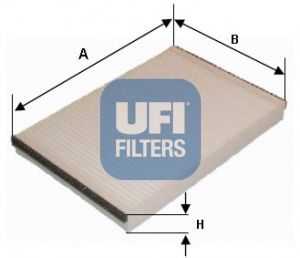 UFI 53.152.00 Фильтр, воздух во внутренном пространстве для KIA (Киа) UFI 53.152.00 Фильтр, воздух во внутренном пространстве для KIA (Киа)