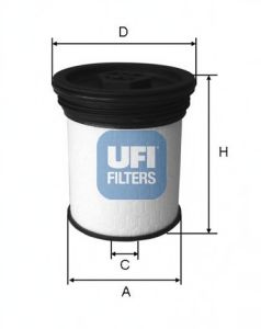 UFI 26.019.01 Топливный фильтр для JEEP WRANGLER III (Джип Вранглэр 3) UFI 26.019.01 Топливный фильтр для JEEP WRANGLER III (Джип Вранглэр 3)