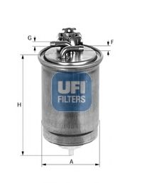 UFI 55.427.00 Топливный фильтр для AUDI A3 (Ауди А3) UFI 55.427.00 Топливный фильтр для AUDI A3 (Ауди А3)