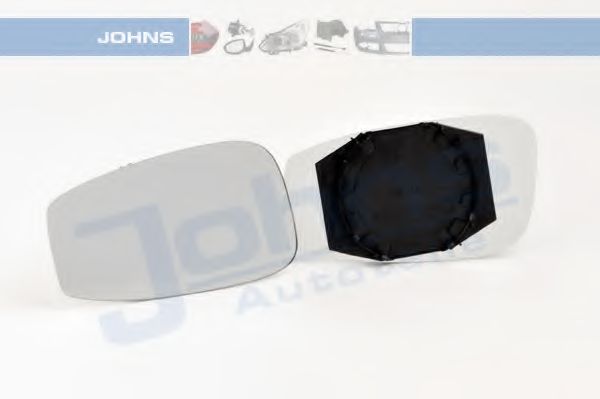 JOHNS 30 91 37-80 Зеркальное стекло, наружное зеркало для FIAT IDEA (Фиат Идэа)