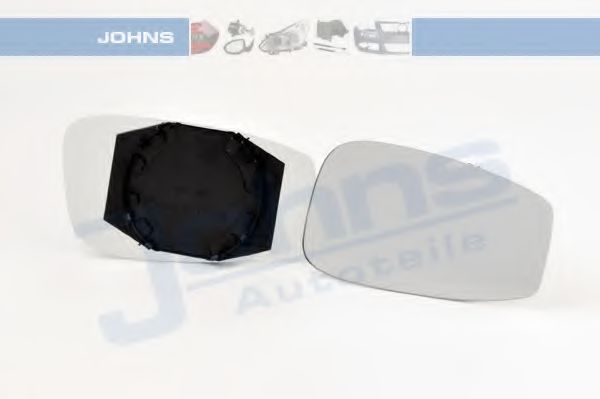 JOHNS 30 91 38-80 Зеркальное стекло, наружное зеркало для FIAT IDEA (Фиат Идэа)