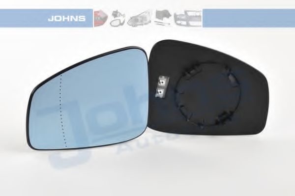 JOHNS 60 26 37-83 Зеркальное стекло, наружное зеркало для RENAULT LAGUNA III ER (Рено Лагуна 3 ер)