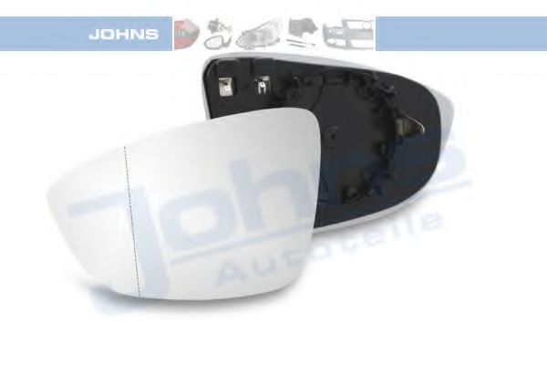 JOHNS 95 51 37-83 Зеркальное стекло, наружное зеркало для VOLKSWAGEN SCIROCCO (Фольксваген Сcироccо) JOHNS 95 51 37-83 Зеркальное стекло, наружное зеркало для VOLKSWAGEN SCIROCCO (Фольксваген Сcироccо)