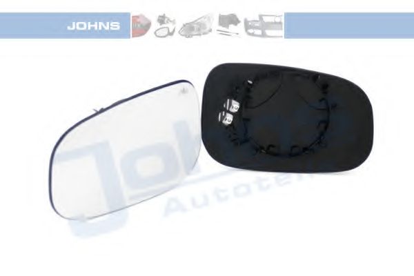 JOHNS 90 22 37-85 Зеркальное стекло, наружное зеркало для VOLVO S60 I (Вольво S60 1) JOHNS 90 22 37-85 Зеркальное стекло, наружное зеркало для VOLVO S60 I (Вольво S60 1)