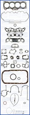 AJUSA 50128300 Комплект прокладок, двигатель для MAZDA 626 III (Мазда 626 3) AJUSA 50128300 Комплект прокладок, двигатель для MAZDA 626 III (Мазда 626 3)