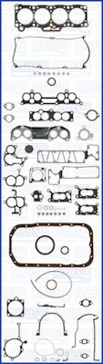 AJUSA 50128500 Комплект прокладок, двигатель для MAZDA 626 III (Мазда 626 3) AJUSA 50128500 Комплект прокладок, двигатель для MAZDA 626 III (Мазда 626 3)
