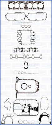 AJUSA 50176600 Комплект прокладок, двигатель для AUDI 90 (Ауди 90) AJUSA 50176600 Комплект прокладок, двигатель для AUDI 90 (Ауди 90)