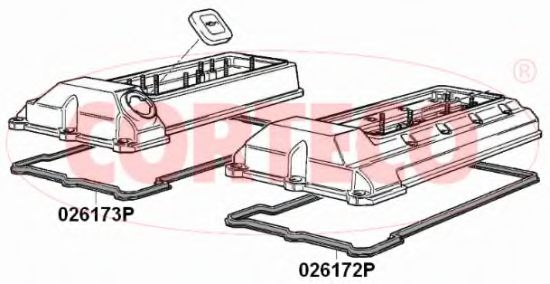 CORTECO 026172P Прокладка, крышка головки цилиндра для BMW 7 (Бмв 7) CORTECO 026172P Прокладка, крышка головки цилиндра для BMW 7 (Бмв 7)