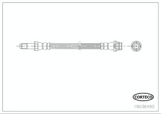 CORTECO 19036490 Тормозной шланг для FORD (Форд) CORTECO 19036490 Тормозной шланг для FORD (Форд)