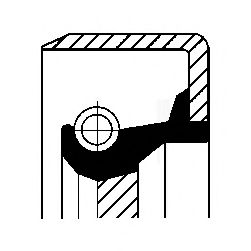 CORTECO 12011279B Уплотняющее кольцо, коленчатый вал; Уплотняющее кольцо, дифференциал 