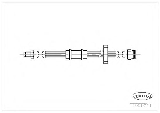 CORTECO 19018121 Тормозной шланг для FIAT PANDA (Фиат Панда) CORTECO 19018121 Тормозной шланг для FIAT PANDA (Фиат Панда)