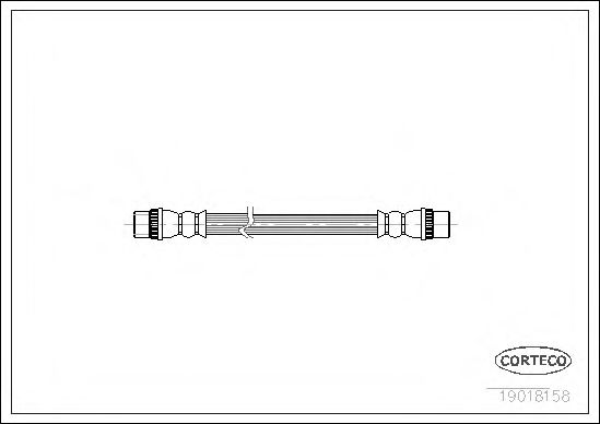 CORTECO 19018158 Тормозной шланг для RENAULT ESPACE III (Рено Эспейс 3) CORTECO 19018158 Тормозной шланг для RENAULT ESPACE III (Рено Эспейс 3)