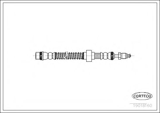 CORTECO 19018160 Тормозной шланг для PEUGEOT 405 I (Пежо 405 и) CORTECO 19018160 Тормозной шланг для PEUGEOT 405 I (Пежо 405 и)
