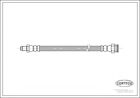 CORTECO 19018165 Тормозной шланг для RENAULT (Рено) CORTECO 19018165 Тормозной шланг для RENAULT (Рено)