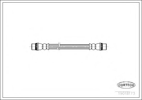 CORTECO 19018173 Тормозной шланг для RENAULT 19 II (Рено 19 2) CORTECO 19018173 Тормозной шланг для RENAULT 19 II (Рено 19 2)