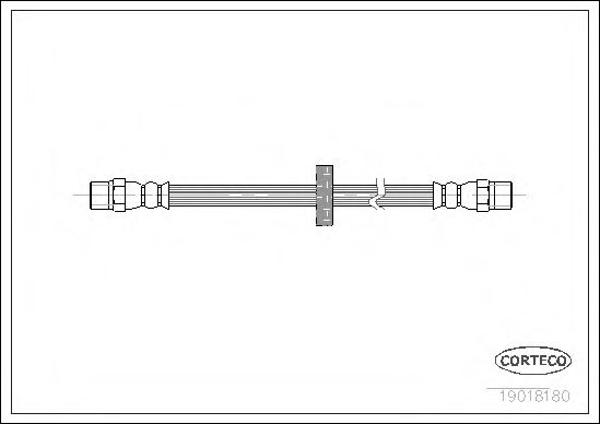CORTECO 19018180 Тормозной шланг для VOLKSWAGEN CARIBE I (Фольксваген Cарибэ и) CORTECO 19018180 Тормозной шланг для VOLKSWAGEN CARIBE I (Фольксваген Cарибэ и)
