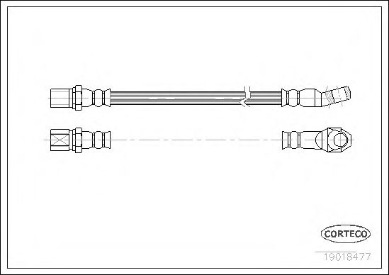 CORTECO 19018477 Тормозной шланг для FIAT STRADA (Фиат Страда) CORTECO 19018477 Тормозной шланг для FIAT STRADA (Фиат Страда)