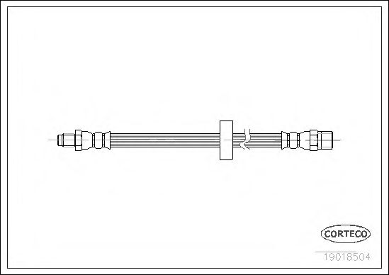 CORTECO 19018504 Тормозной шланг для VOLKSWAGEN LT 28-35 I (Фольксваген Лт 28-35 и) CORTECO 19018504 Тормозной шланг для VOLKSWAGEN LT 28-35 I (Фольксваген Лт 28-35 и)