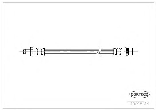 CORTECO 19018514 Тормозной шланг для RENAULT 19 II (Рено 19 2) CORTECO 19018514 Тормозной шланг для RENAULT 19 II (Рено 19 2)