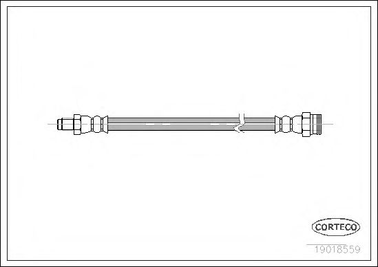 CORTECO 19018559 Тормозной шланг для FIAT PANDA (Фиат Панда) CORTECO 19018559 Тормозной шланг для FIAT PANDA (Фиат Панда)