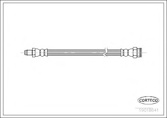CORTECO 19018641 Тормозной шланг для SKODA FELICIA II (Шкода Фелиция 2) CORTECO 19018641 Тормозной шланг для SKODA FELICIA II (Шкода Фелиция 2)